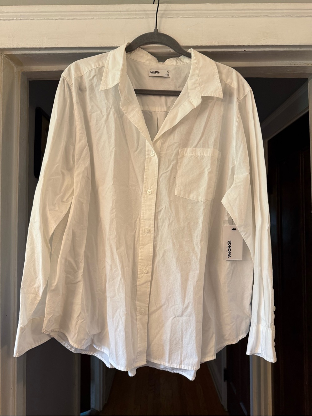 Sonoma White Women’s Button-Up Shirt, XL